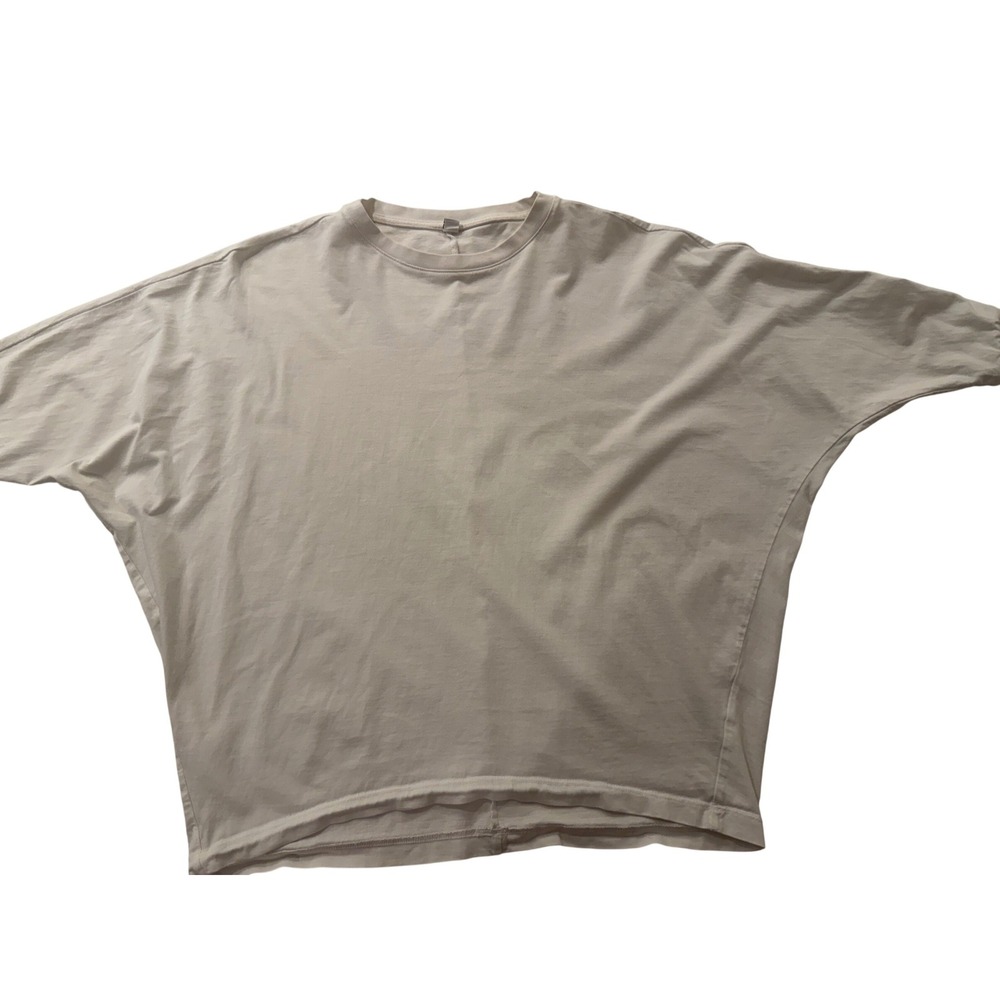 Uniqlo Alexander Wang Collaboration Womens White Dolman Sleeve Top Casual‎ Basic